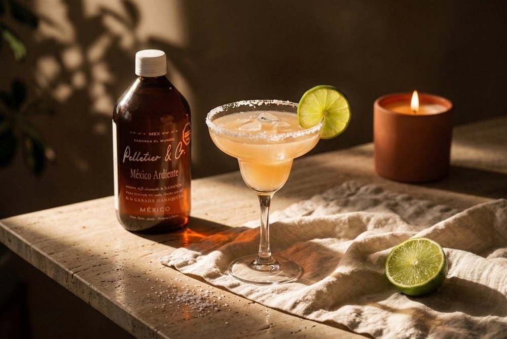 Falsa Margarita preparado con siropes Pelletier & Co.